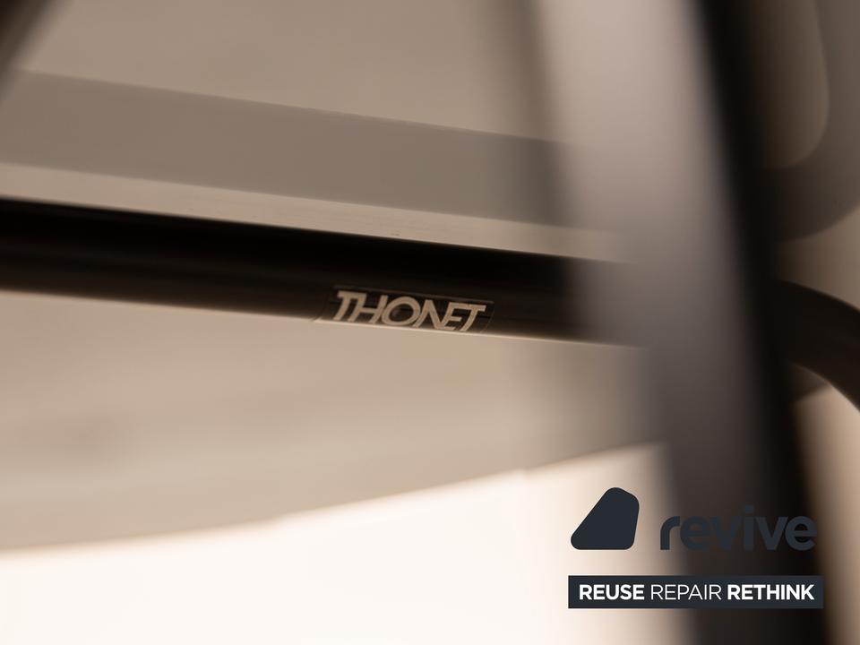 Thonet Glas Couchtisch Schwarz 70 x 70 x 60 cm – Bild 5