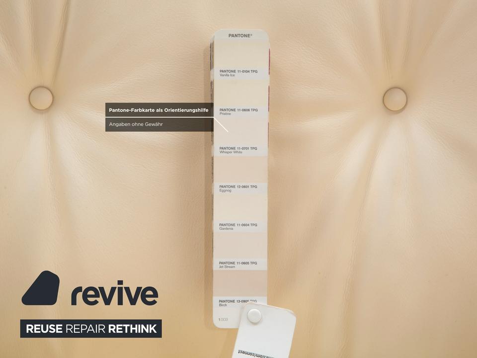 Vitra Eames Lounge Chair Leder Holz Sessel Creme Weiß Braun – Bild 12