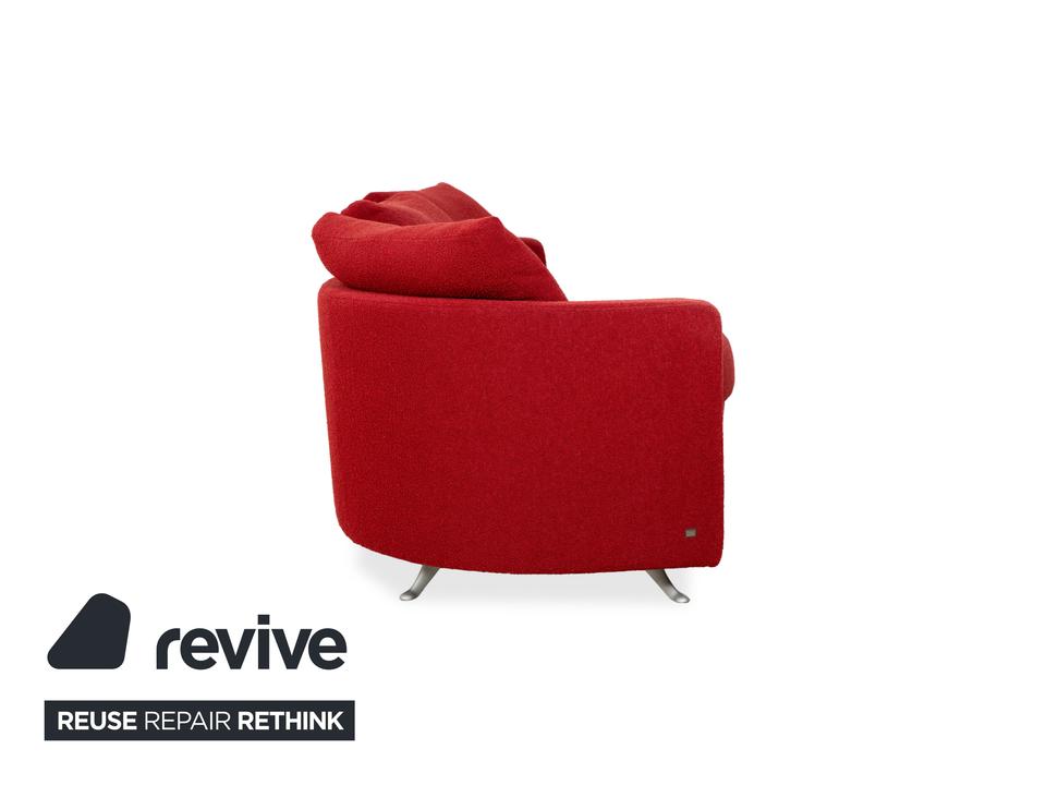 Rolf Benz 2500 Stoff Dreisitzer Rot Sofa Couch – Bild 8
