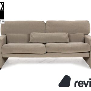 WK Wohnen WK 663 Stoff Zweisitzer Grau Graugrün Sofa Couch