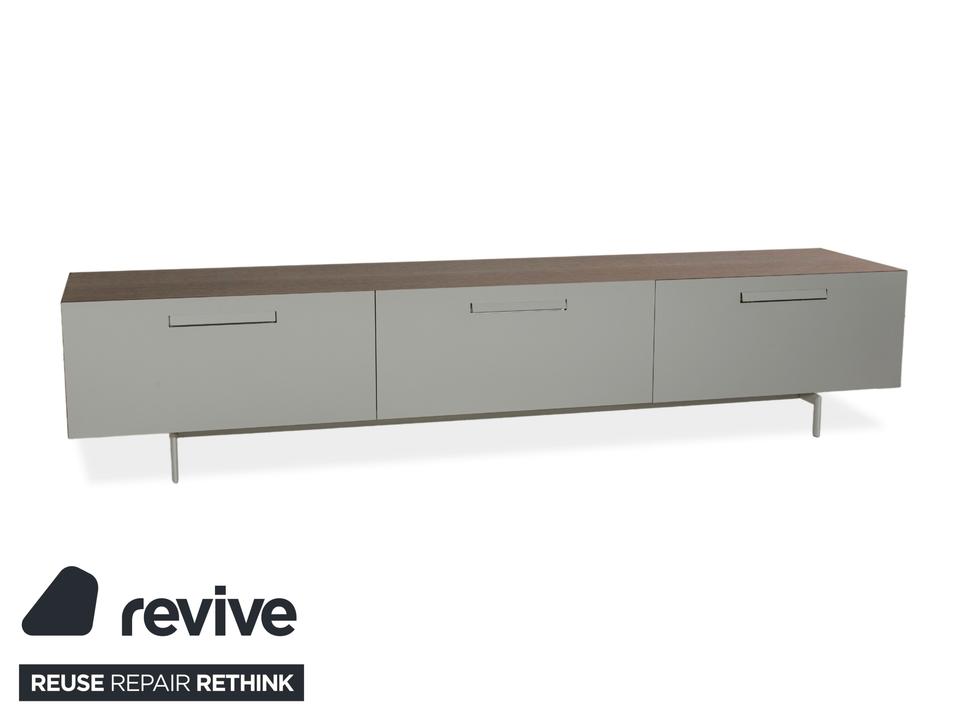 Ligne Roset Holz Sideboard Grau Braun Lowboard