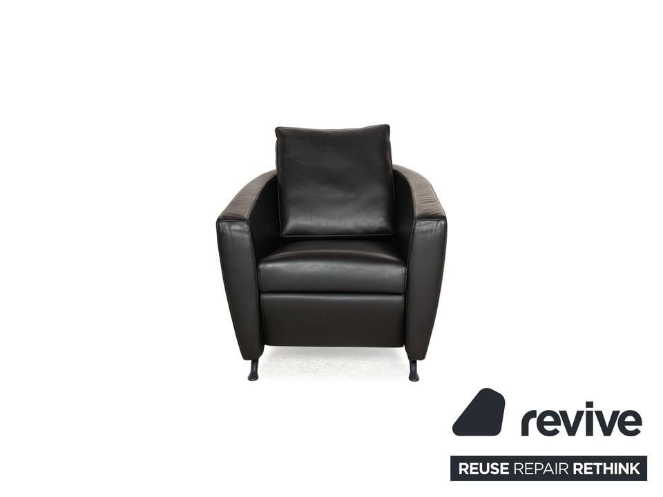 FSM Sesam Leder Sessel Schwarz – Bild 7