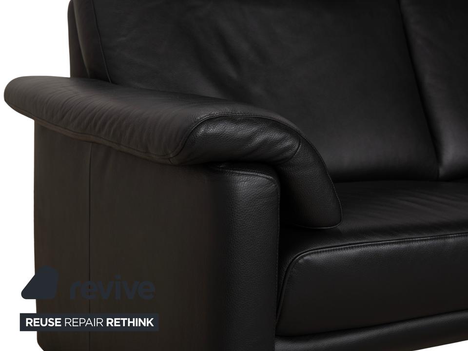 Willi Schillig Lucca Leder Zweisitzer Schwarz Sofa Couch – Bild 8