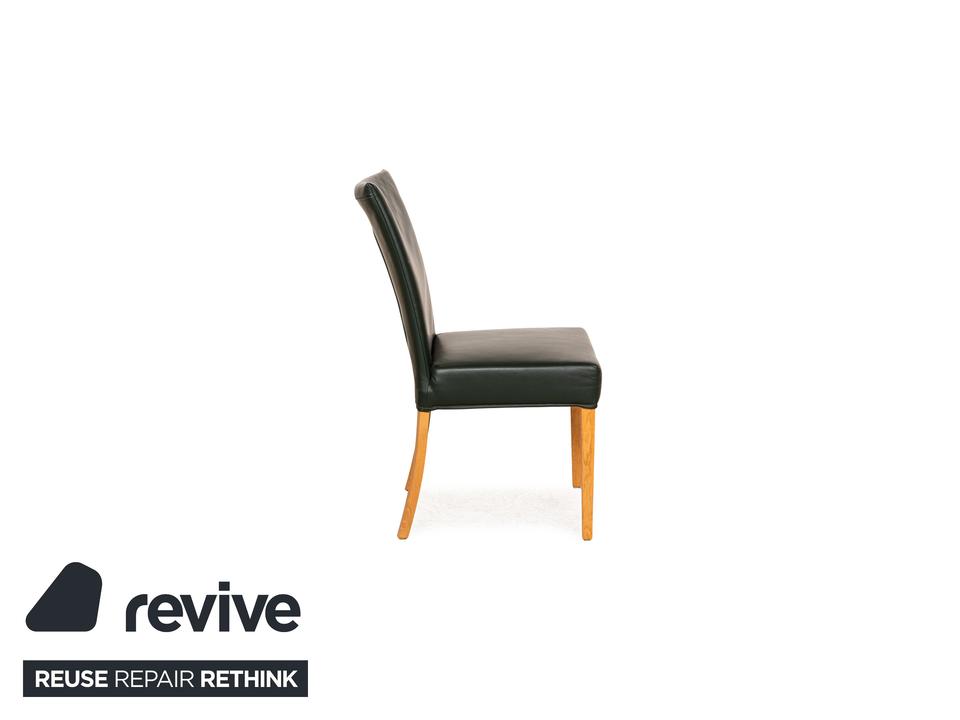 Bert Plantagie Leder Stuhl Grün Braun – Bild 9