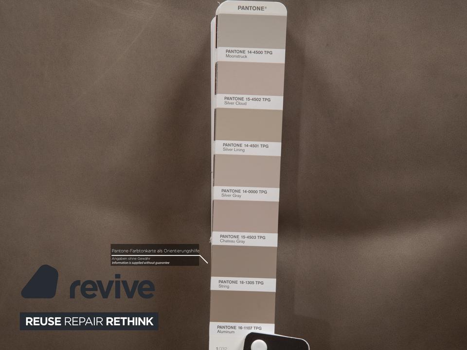 Montis Axel Leder Sessel Grau Greige – Bild 7