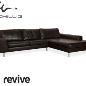 Willi Schillig Leder Ecksofa Braun Sofa Couch