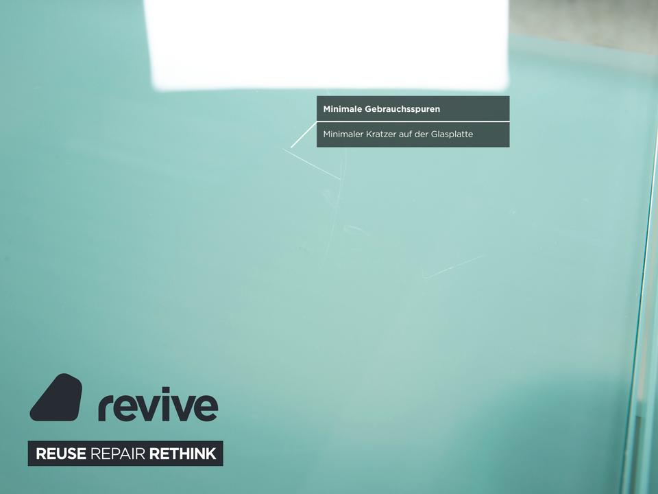 Ronald Schmitt K5000/E Glas Esstisch Silber Granit manuelle – Bild 7