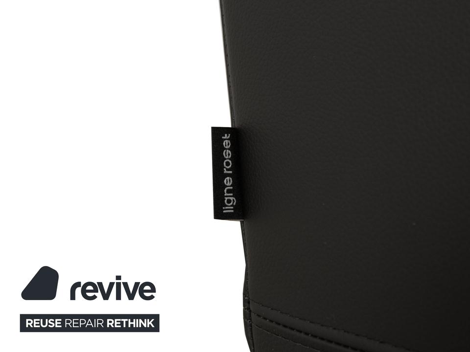 Ligne Roset Jul Leder Sessel Schwarz – Bild 9