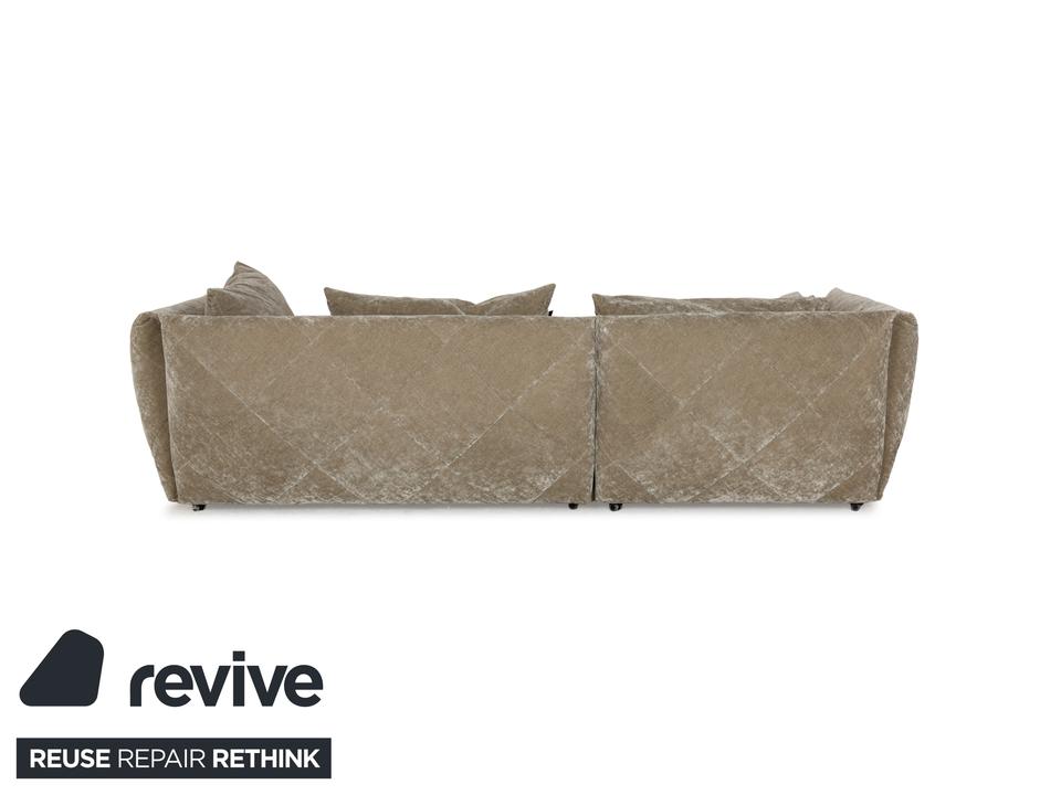 Bretz Teratai Stoff Ecksofa Grau Greige Recamiere links Sofa – Bild 8