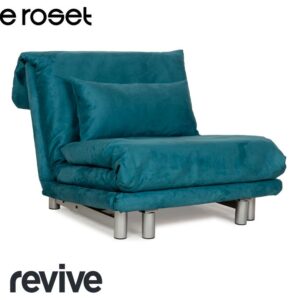 Ligne Roset Multy Stoff Sessel Blau Petrol Schlaffunktion ✨