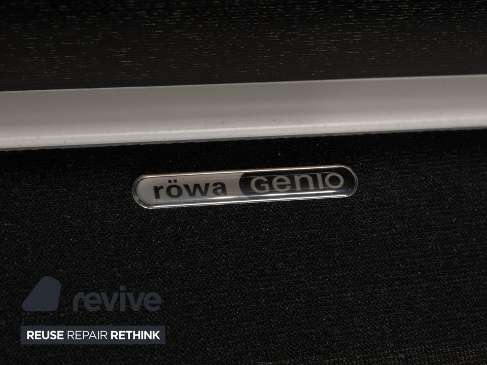 Möller Design Leder Holz Bett Schwarz Silber 200x200 – Bild 12