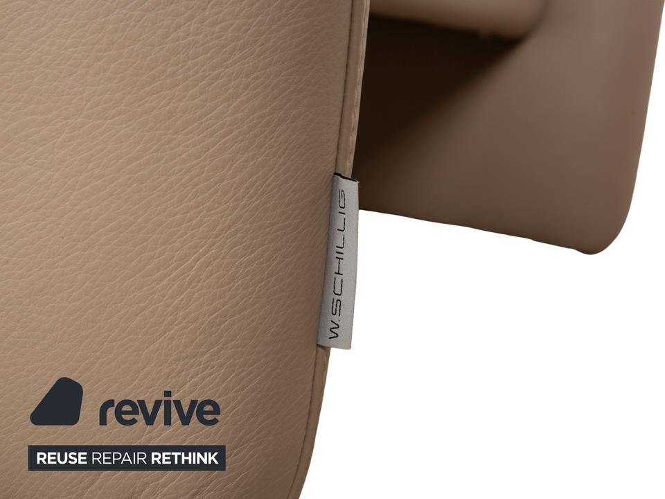 Willi Schillig Ergoline Leder Sessel Creme Beige manuelle – Bild 13