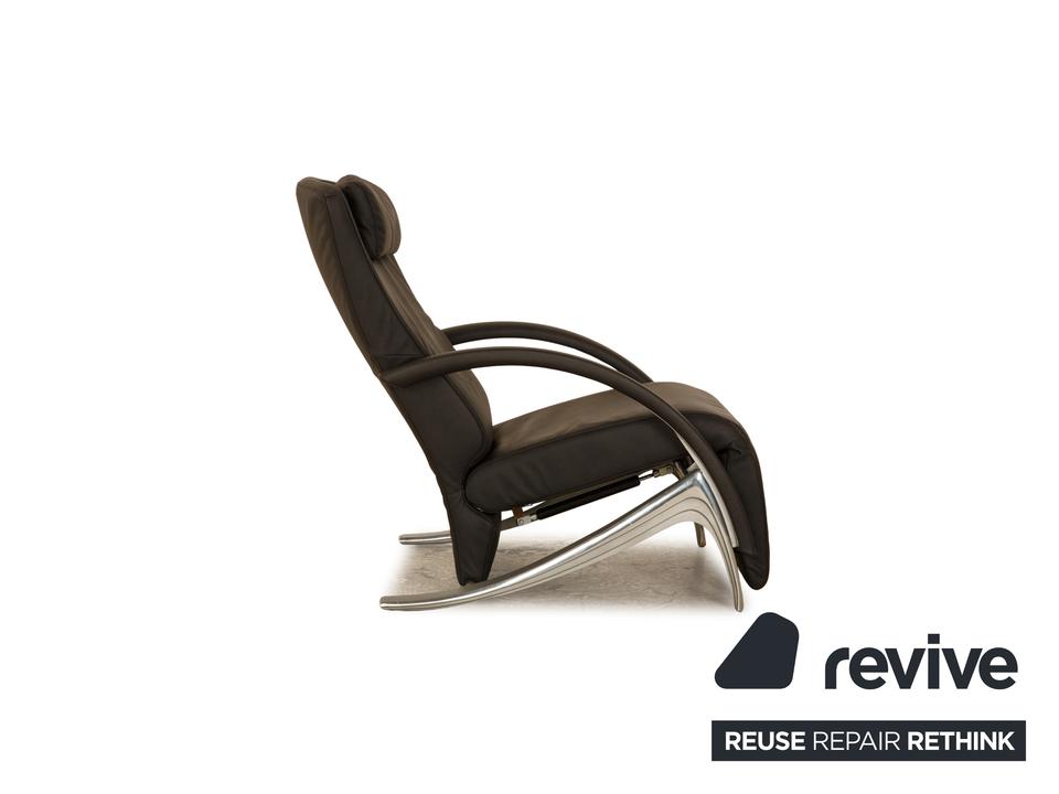 Rolf Benz 3100 veganes Leder Stuhl anthrazit / schwarz manuelle ✨ – Bild 9