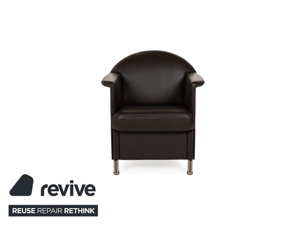 Cor Logo Leder Sessel Braun – Bild 7