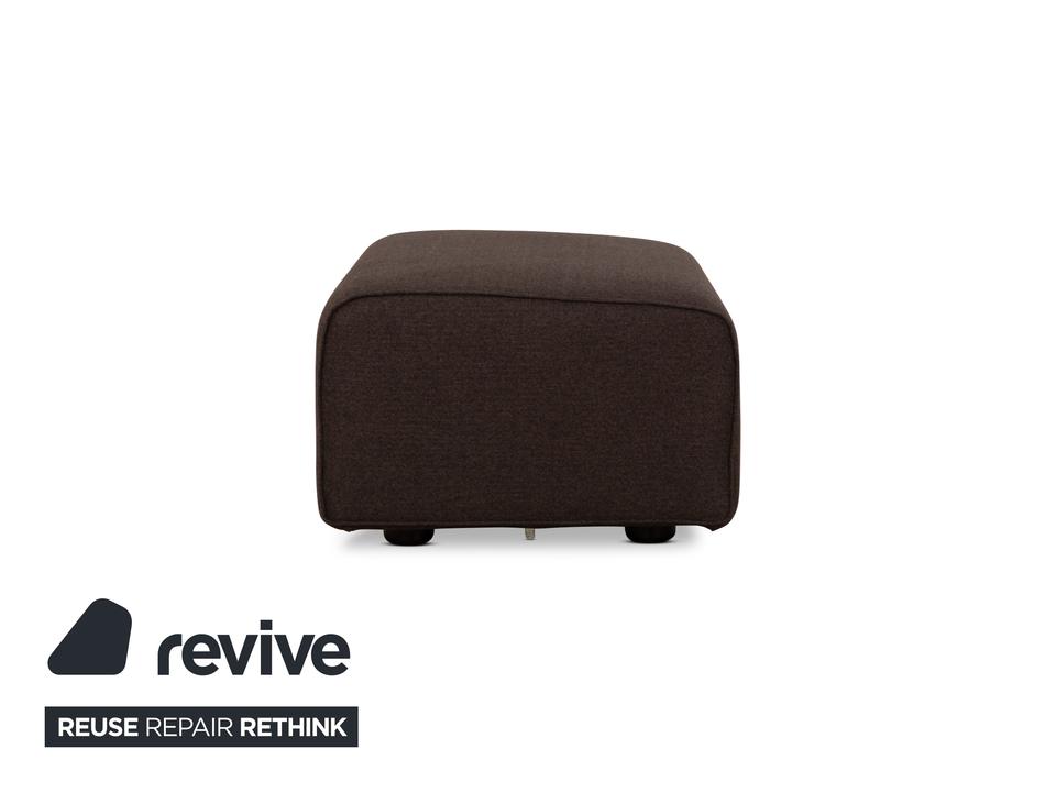 Cor Kelp Stoff Hocker Grau Braun Neubezug – Bild 5