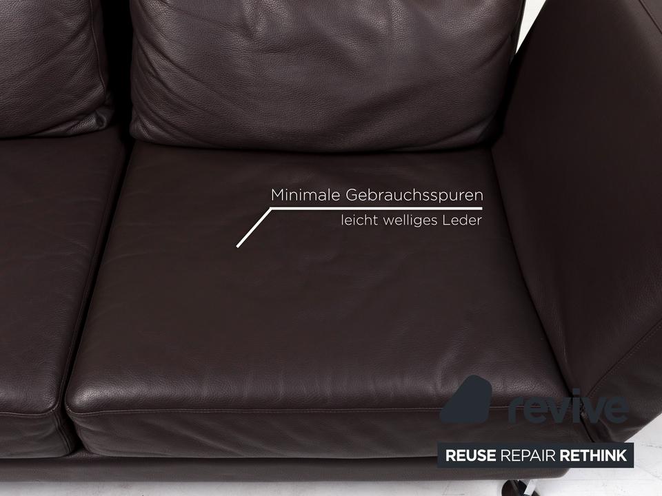 Brühl Moule (medium) Leder Sofa Braun Dunkelbraun Relaxfunktion ✨ – Bild 5