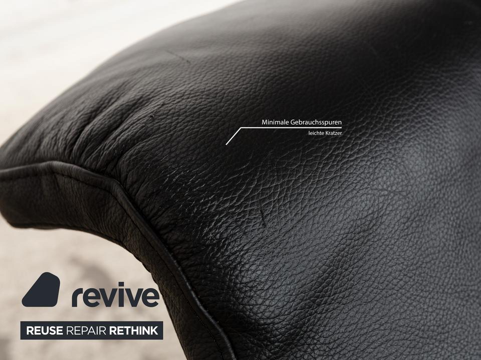 Stressless Leder Dreisitzer Schwarz Sofa Couch – Bild 8