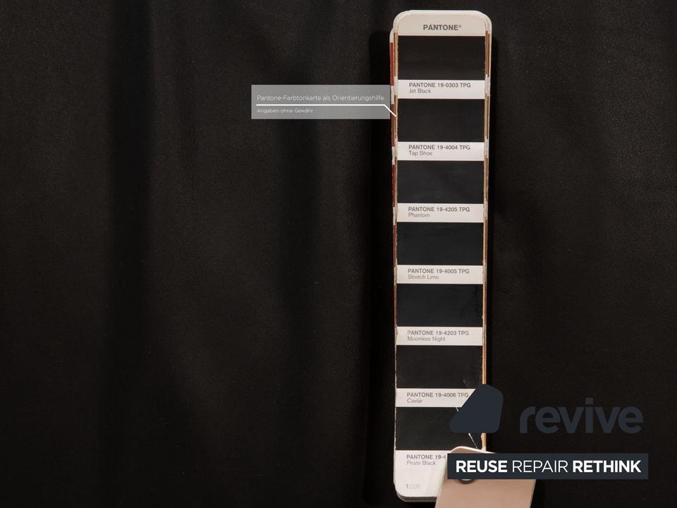 Rolf Benz 355 Leder Dreisitzer Schwarz Sofa Couch ✨ – Bild 5