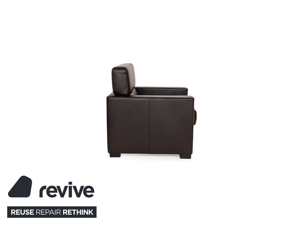 Brühl Francis Leder Sessel Braun manuelle Funktion – Bild 12