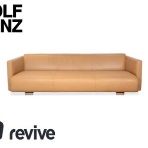 Rolf Benz 6300 Leder Dreisitzer Braun Beige Sand Camel Sofa Couch