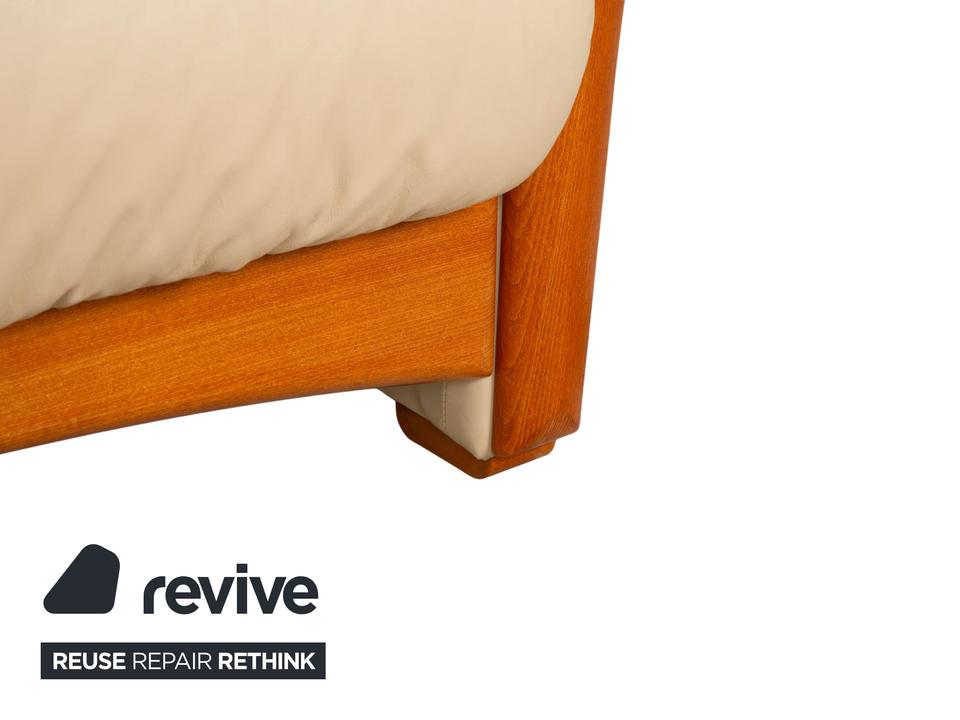 Stressless Oslo Leder Viersitzer Creme Sofa Couch – Bild 8