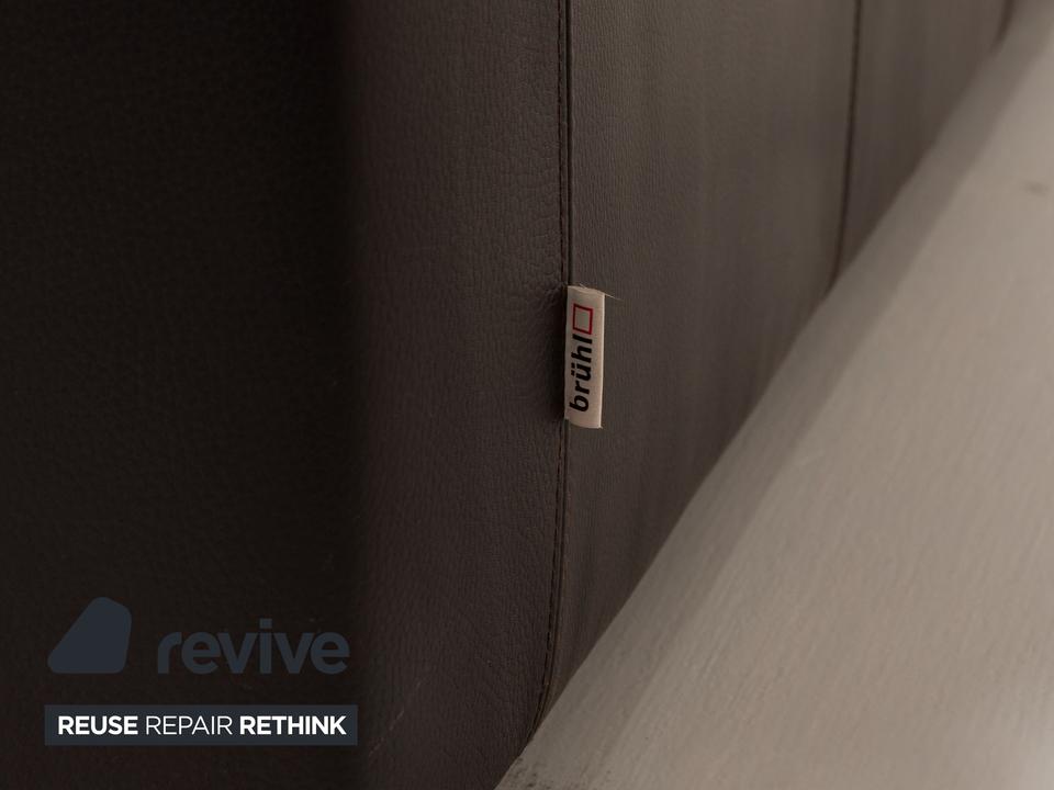 Brühl Francis Leder Zweisitzer Braun manuelle Funktion Sofa Couch – Bild 10