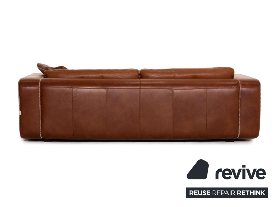 Machalke Valentino Leder Sofa Braun Dreisitzer Couch ✨ – Bild 11