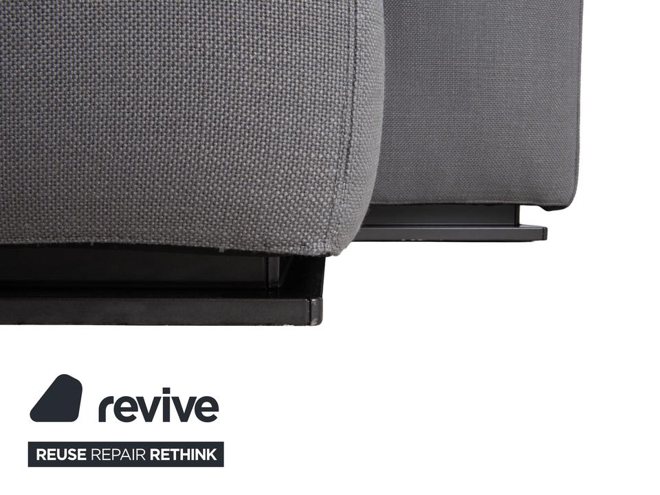 Minotti Stoff Ecksofa Grau Sofa Couch – Bild 5