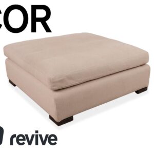 COR Conseta Stoff Hocker Creme