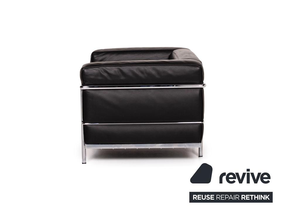 Cassina Le Corbusier LC 3 Leder Sessel Schwarz #14713 ✨ – Bild 9