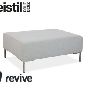 Freistil Rolf Benz 185 Stoff Hocker Grau Blau