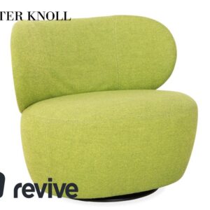 Walter Knoll Bao Stoff Leder Sessel Grün Braun Drehfunktion