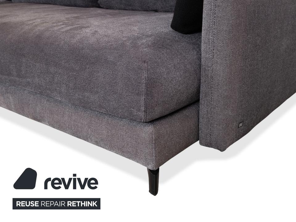 Rolf Benz Nuvola Stoff Ecksofa Grau Anthrazit Sofa Couch – Bild 4