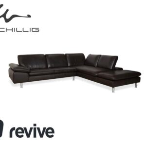 Willi Schillig Loop Leder Ecksofa Braun Espresso Sofa Couch