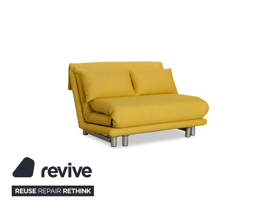 Ligne Roset Multy Stoff Zweisitzer Gelb Schlafsofa Couch ✨ – Bild 3