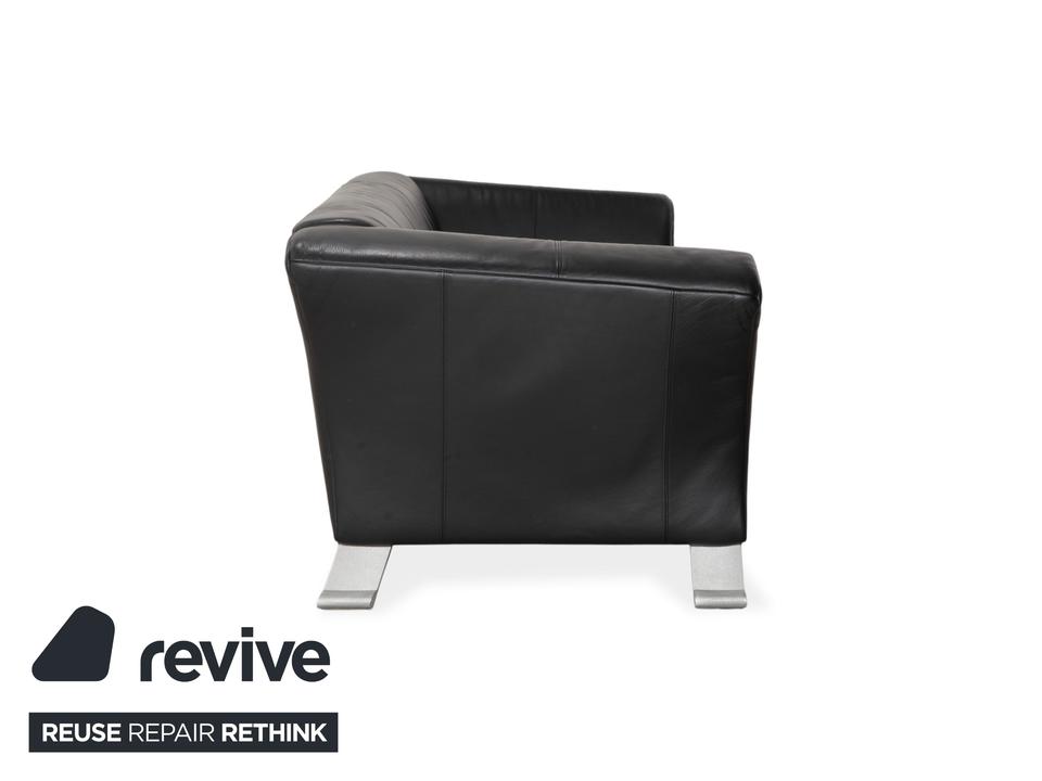 Rolf Benz 322 Leder Zweisitzer Schwarz Sofa Couch – Bild 9