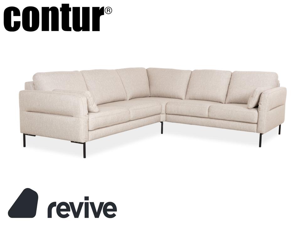 Contur Enna Stoff Ecksofa Beige Sofa Couch