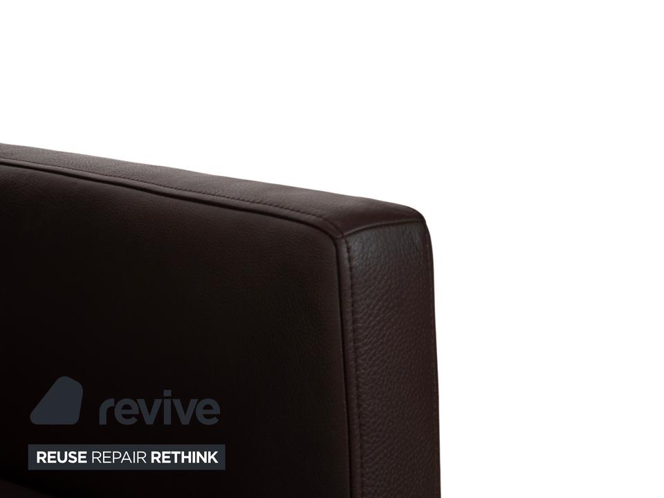 Rolf Benz 6300 Leder Viersitzer Braun Espresso Sofa Couch – Bild 6