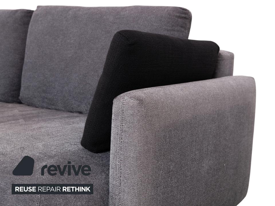 Rolf Benz Nuvola Stoff Ecksofa Grau Anthrazit Sofa Couch – Bild 3