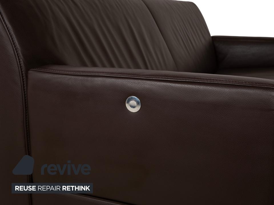 Jori Glove JR-8900 Leder Chrom Dreisitzer Braun Mokka manuelle – Bild 8