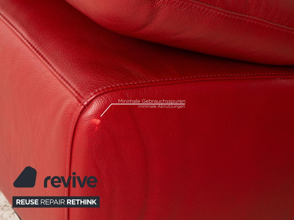 Willi Schillig Loop Leder Ecksofa Rot manuelle Funktion ✨ – Bild 5