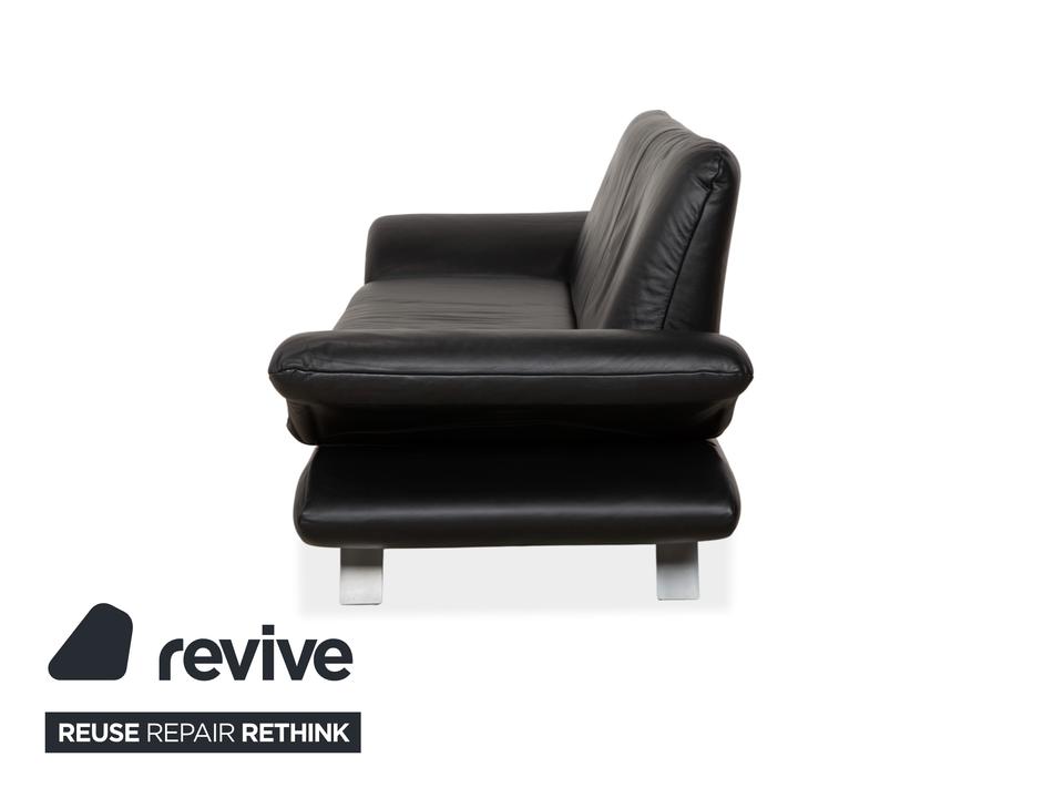 Koinor Rossini Dreisitzer Leder Sofa Dunkelblau manuelle – Bild 14