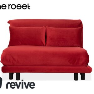 Ligne Roset Multy Stoff Rot manuelle Schlaffunktion Sofa Couch ✨