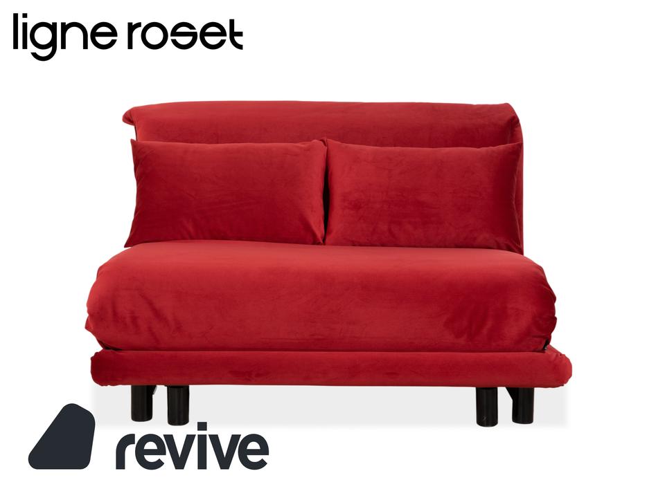 Ligne Roset Multy Stoff Rot manuelle Schlaffunktion Sofa Couch ✨