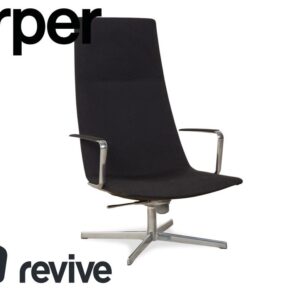 Arper Catifa 46 Stoff Sessel Dunkelgrau Blau manuelle Funktion