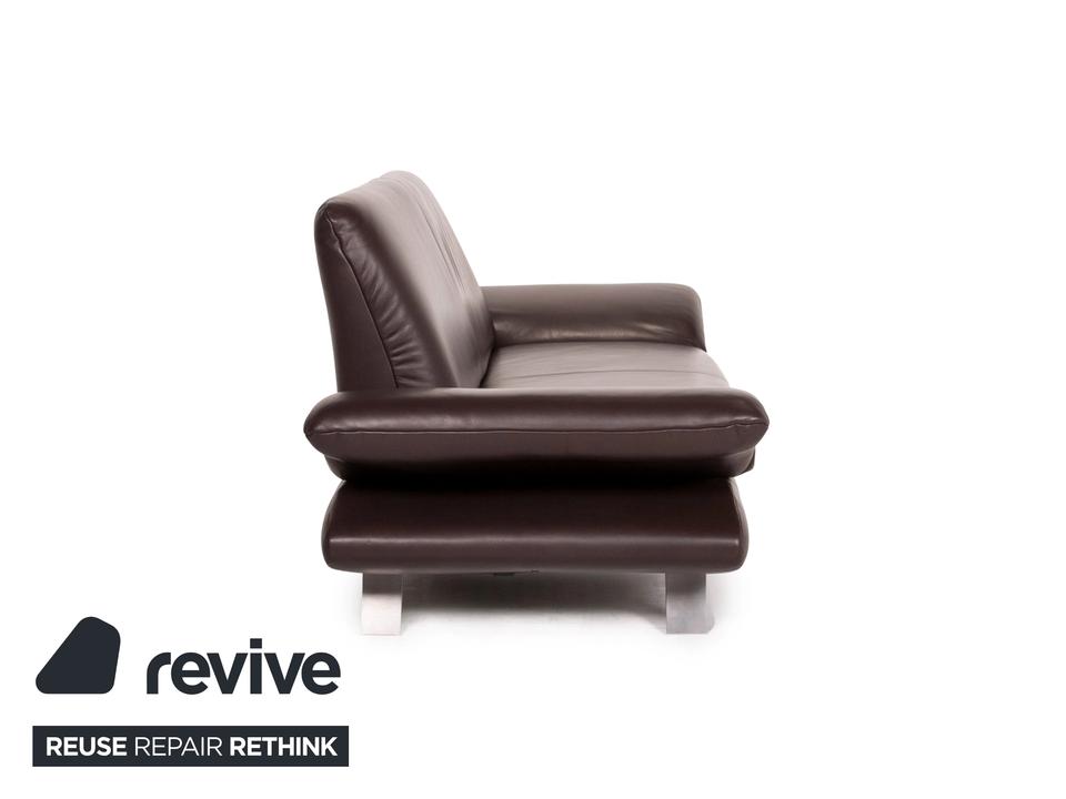 Koinor Rossini Leder Sofa Braun Dunkelbraun Zweisitzer manuelle ✨ – Bild 7