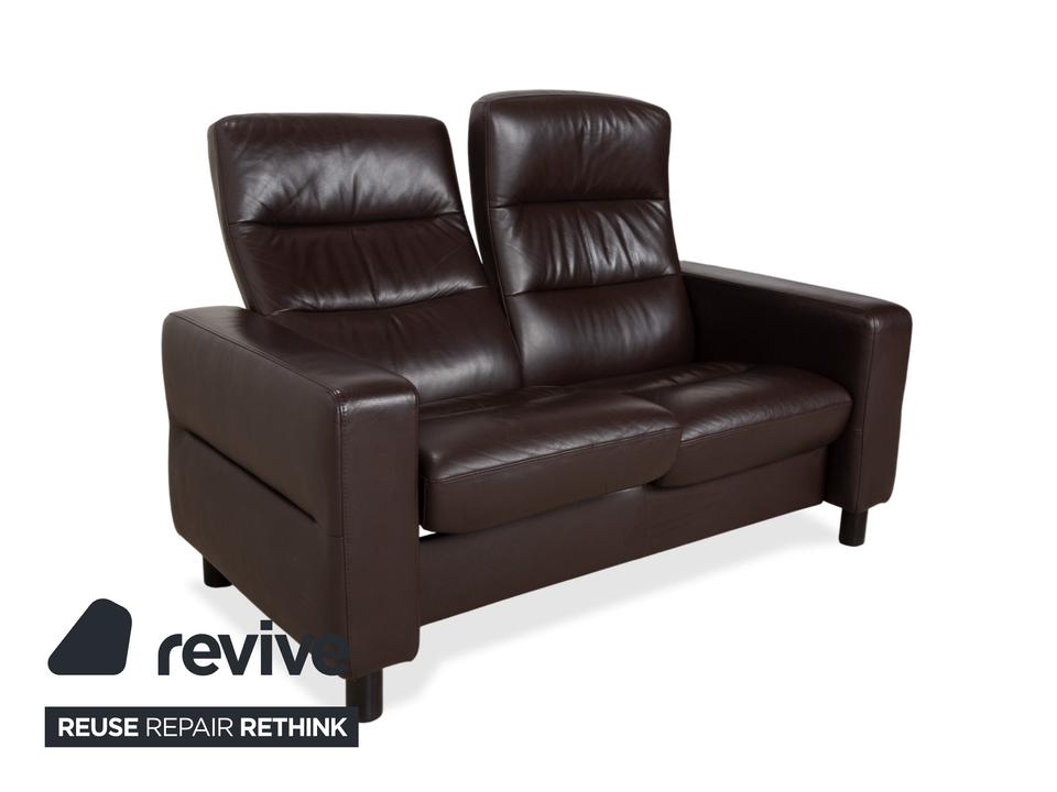 Stressless Wave Leder Dreisitzer Braun Espresso manuelle – Bild 5