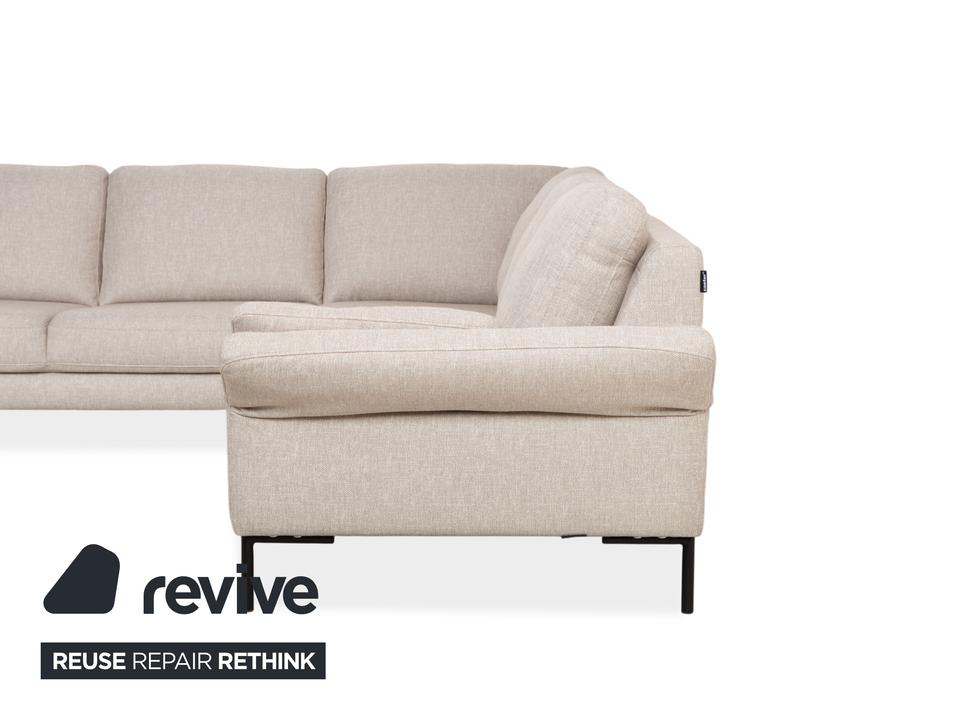 Contur Enna Stoff Ecksofa Beige Sofa Couch – Bild 9