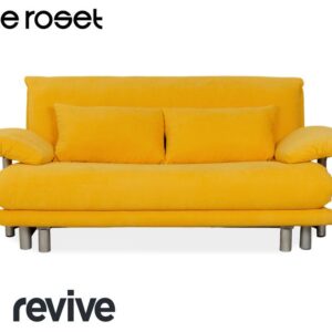 Ligne Roset Multy Stoff Dreisitzer Gelb Schlaffunktion Neubezug ✨