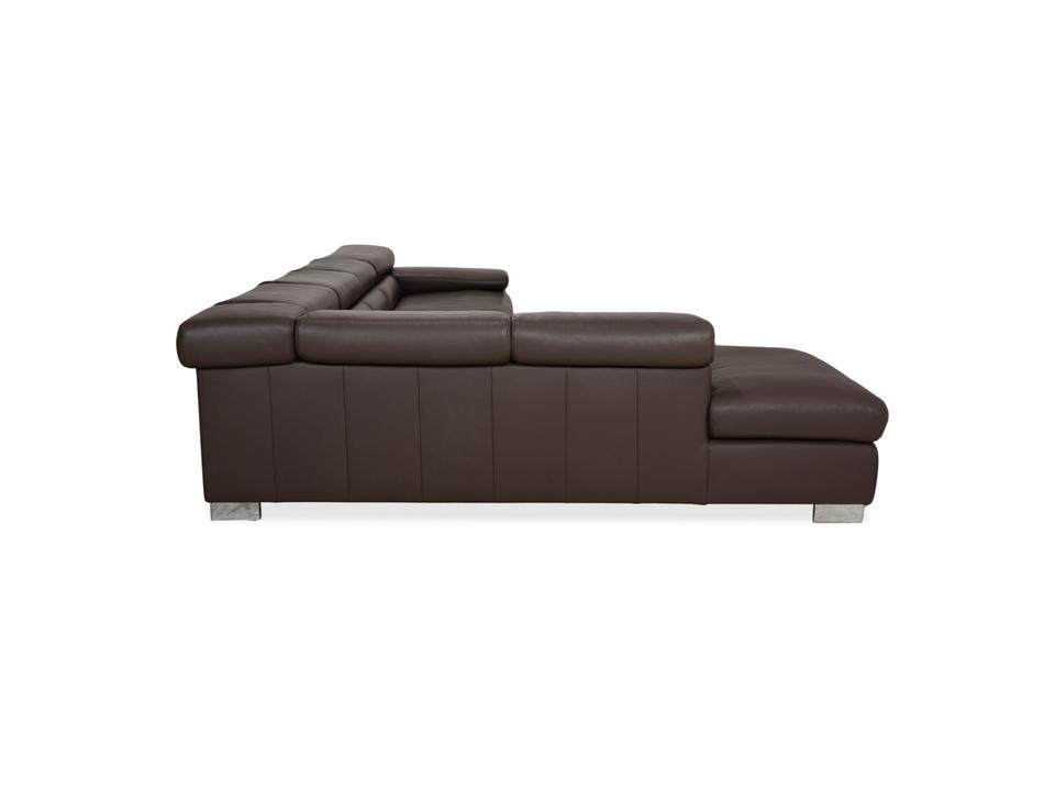 Ewald Schillig Courage Leder Ecksofa Braun Recamiere Links Sofa – Bild 15